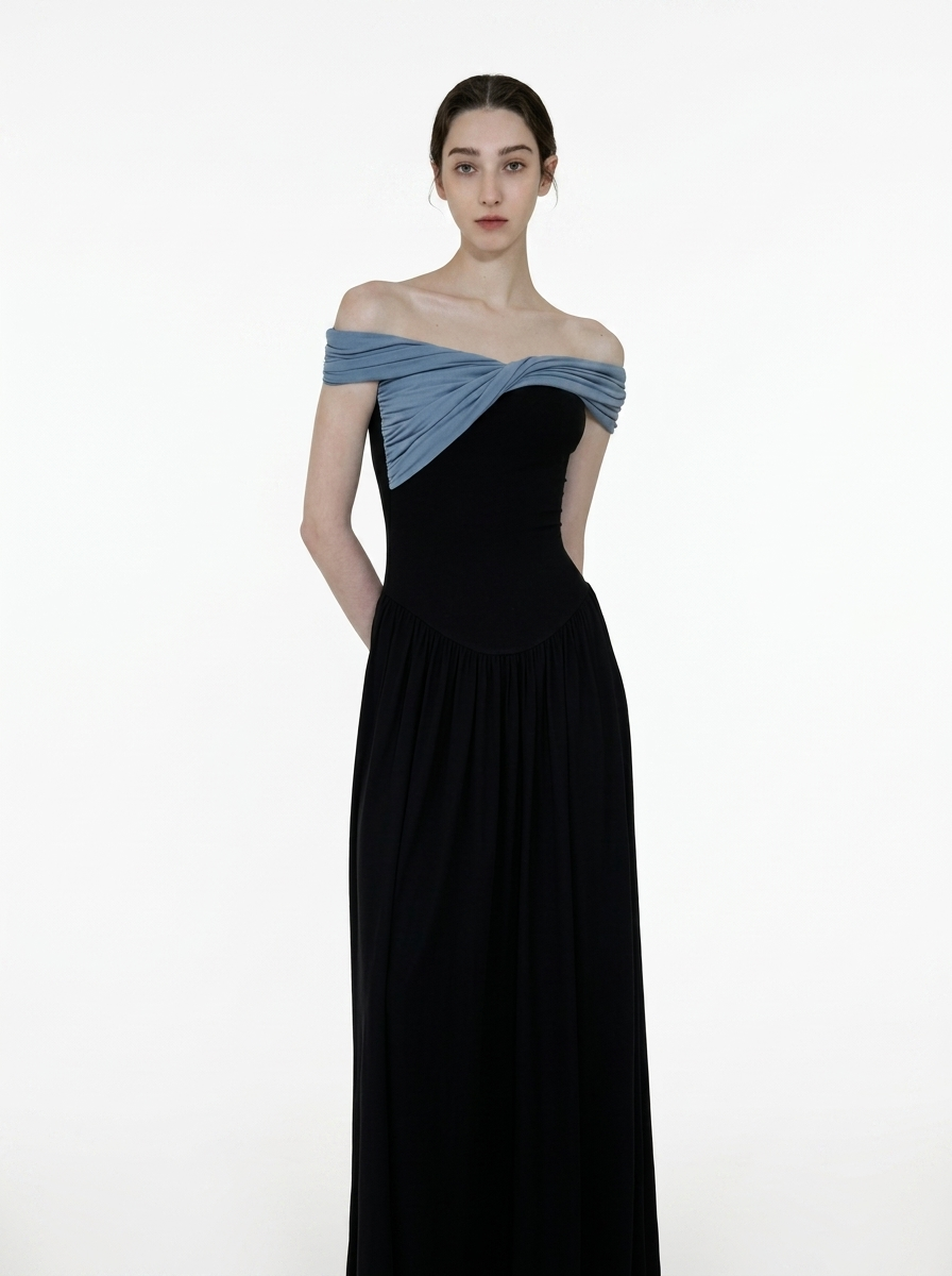 One-Shoulder Knit Bow Top