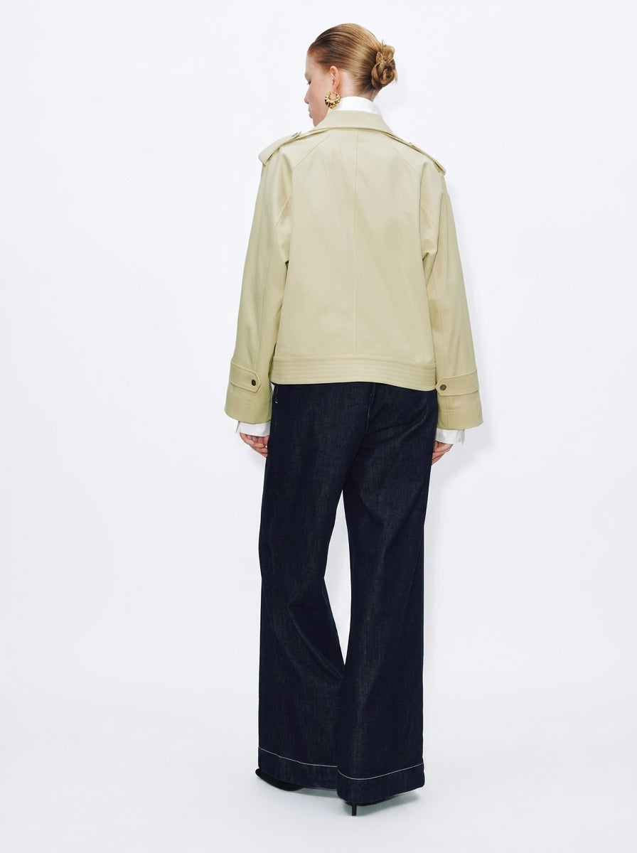 Minimal Trench Fit Jacket