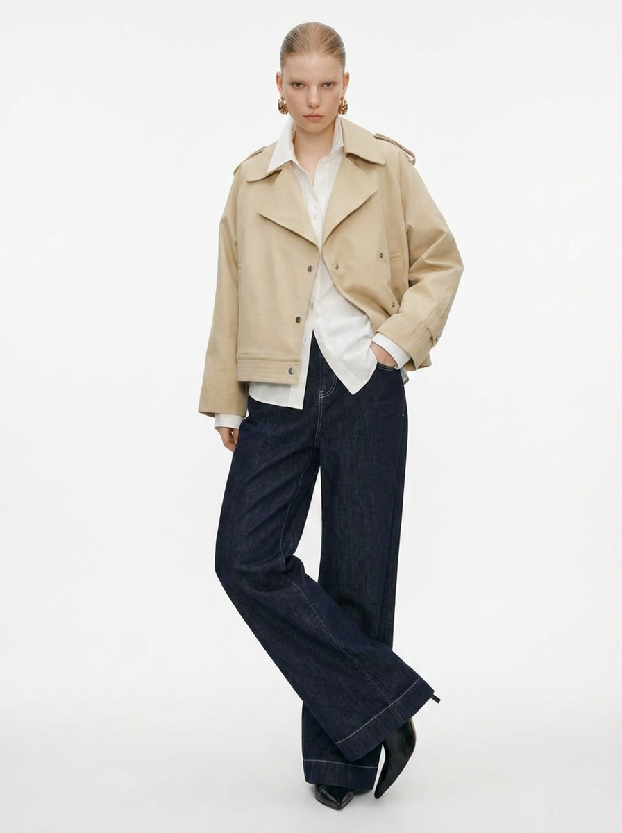 Minimal Trench Fit Jacket