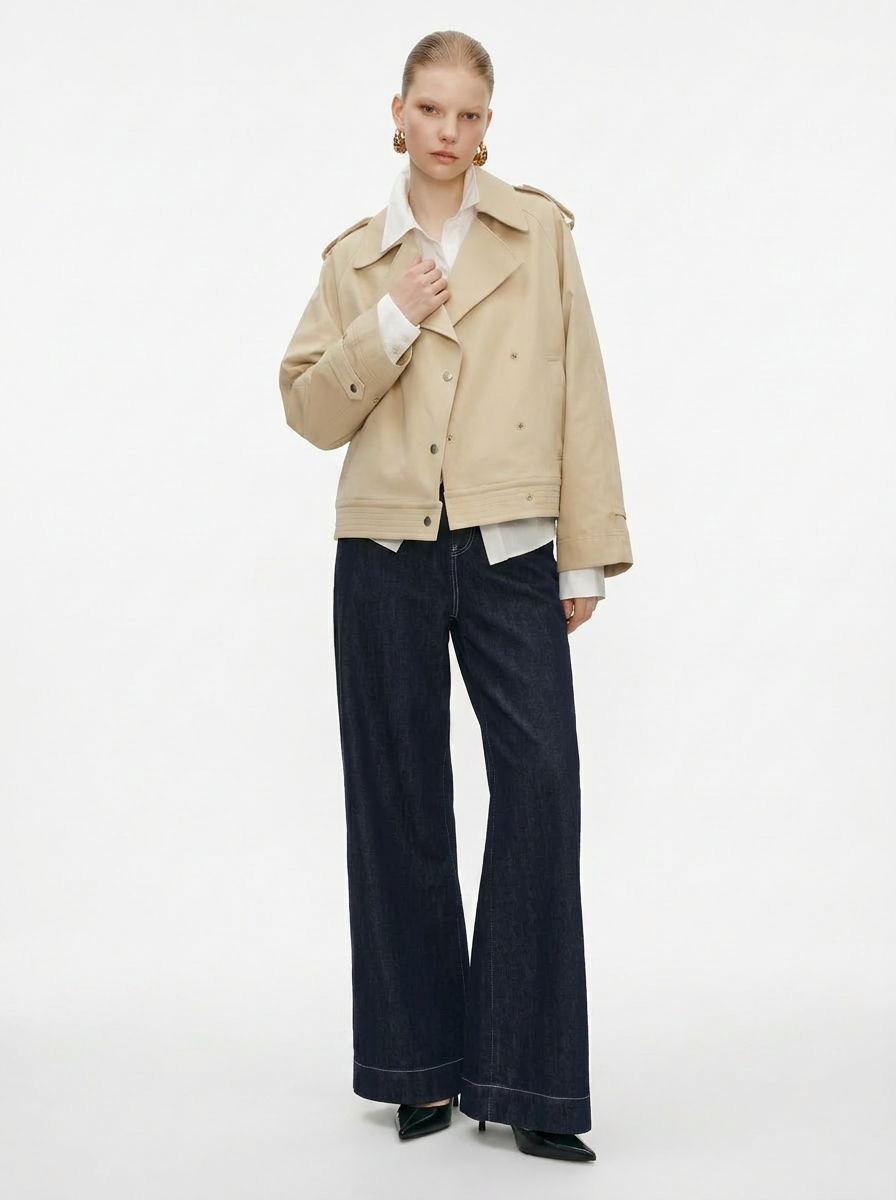 Minimal Trench Fit Jacket