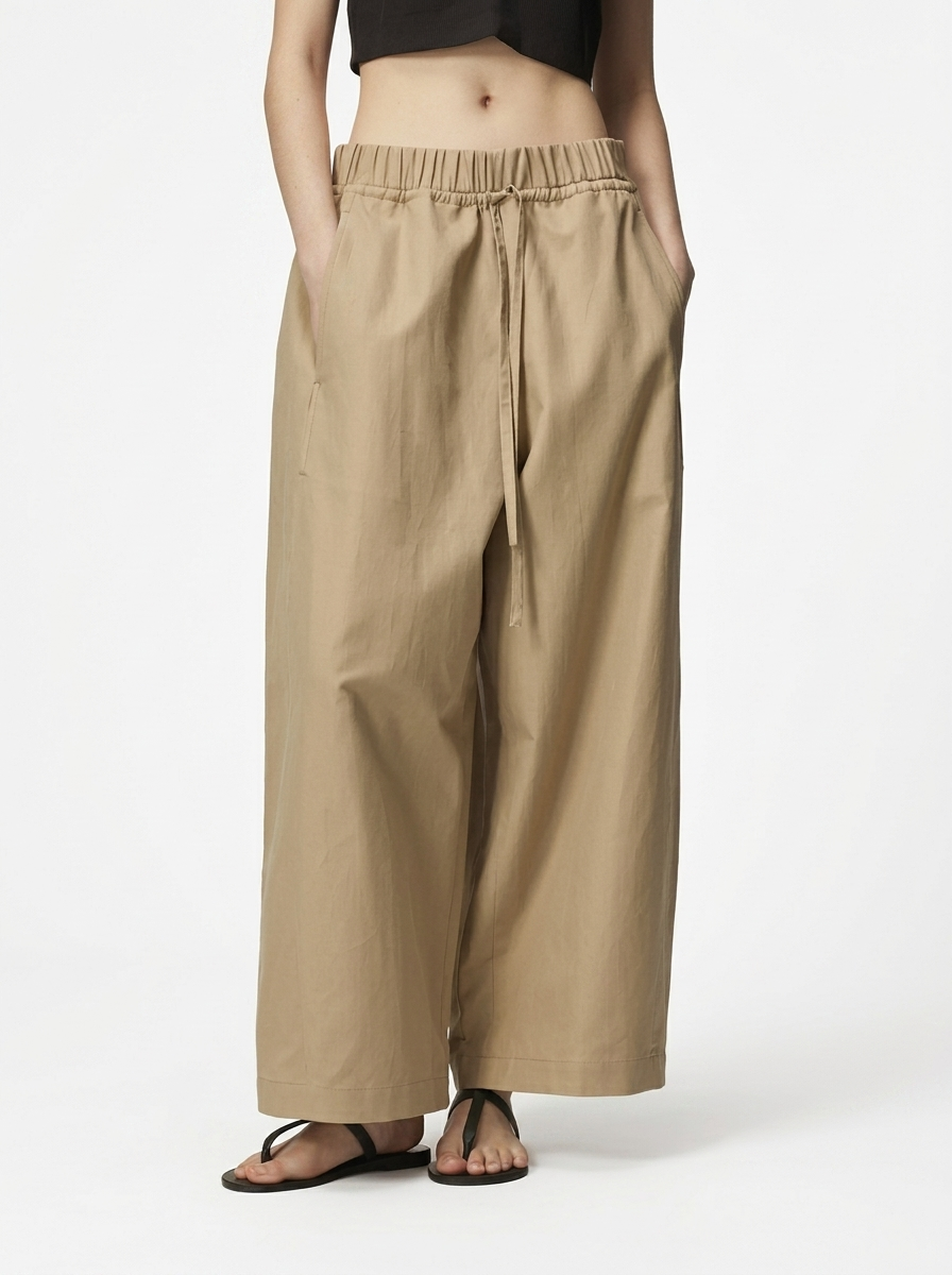 Wide Leg High Waisted Summer Pants