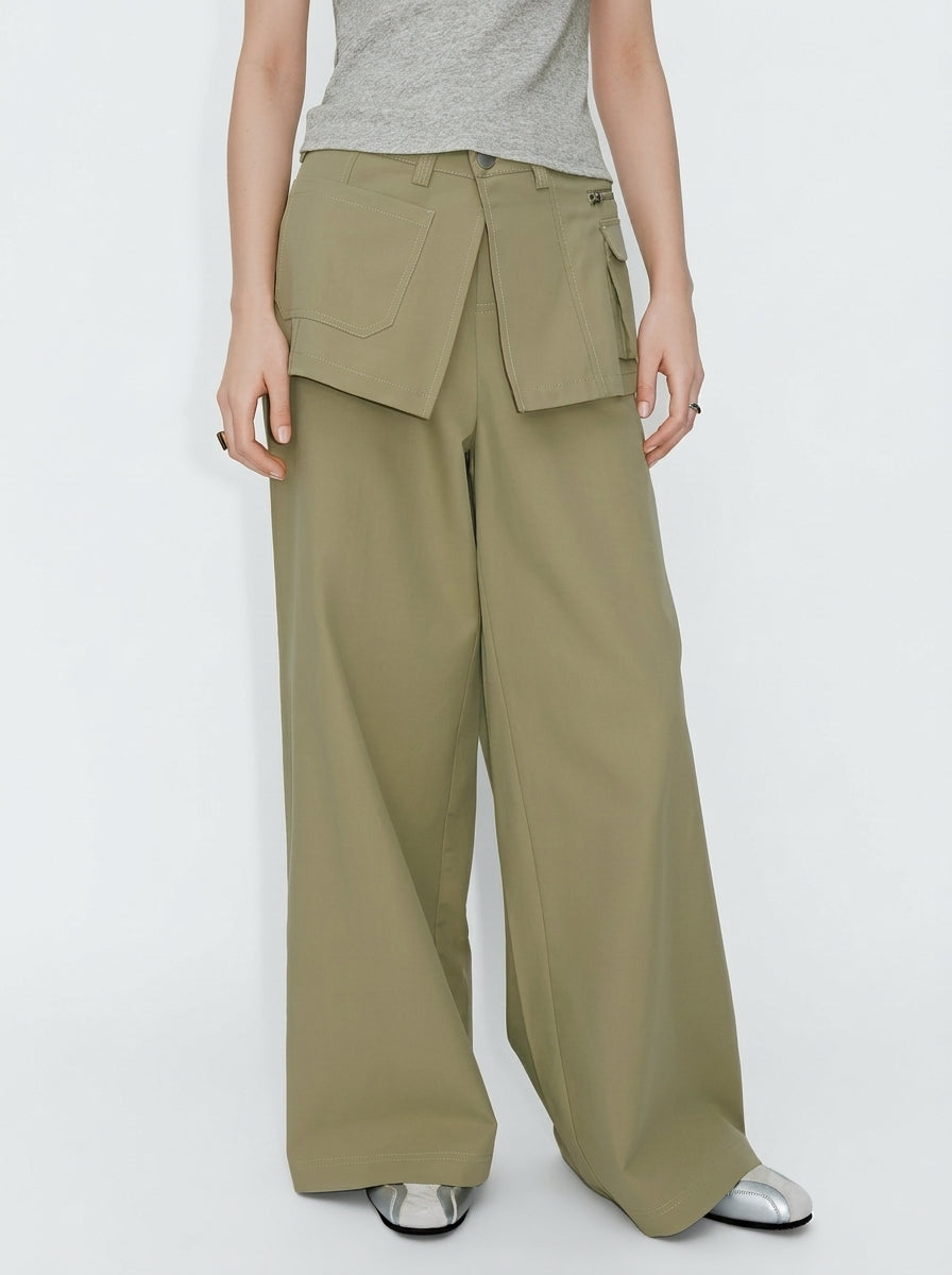 Wide-Leg Pants Set