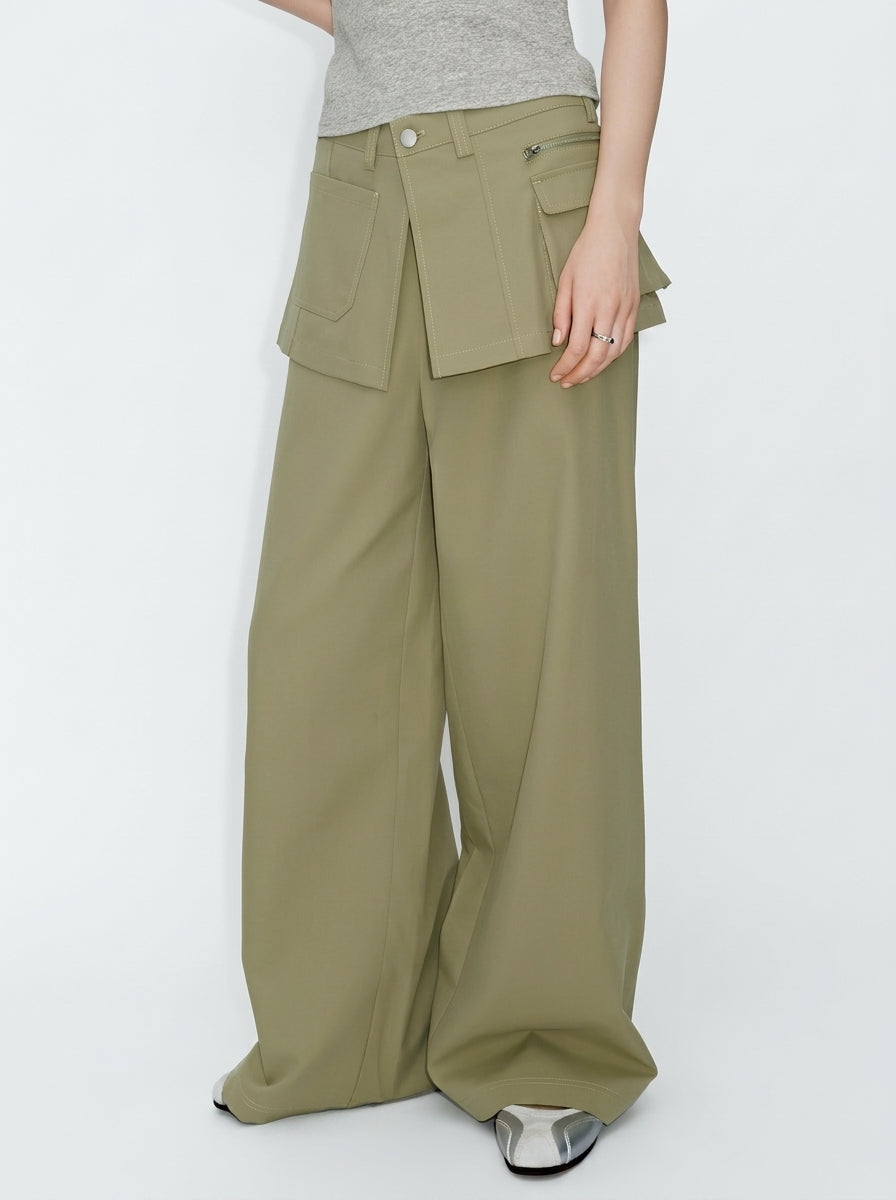 Wide-Leg Pants Set
