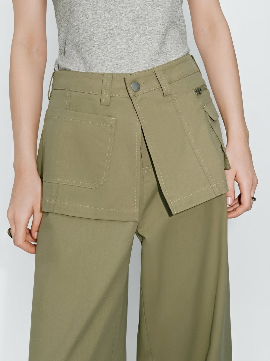 Wide-Leg Pants Set