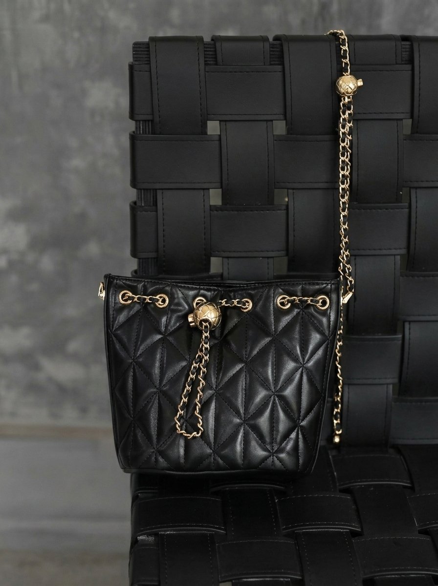 Manon Quilted Bucket Bag — alternate angle