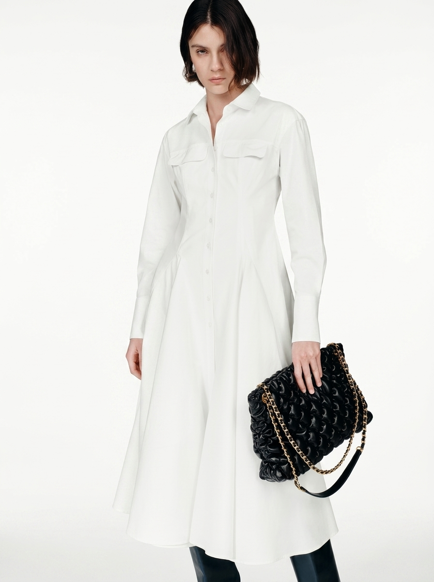 Black Quilted Ruched Cloud Shoulder Bag