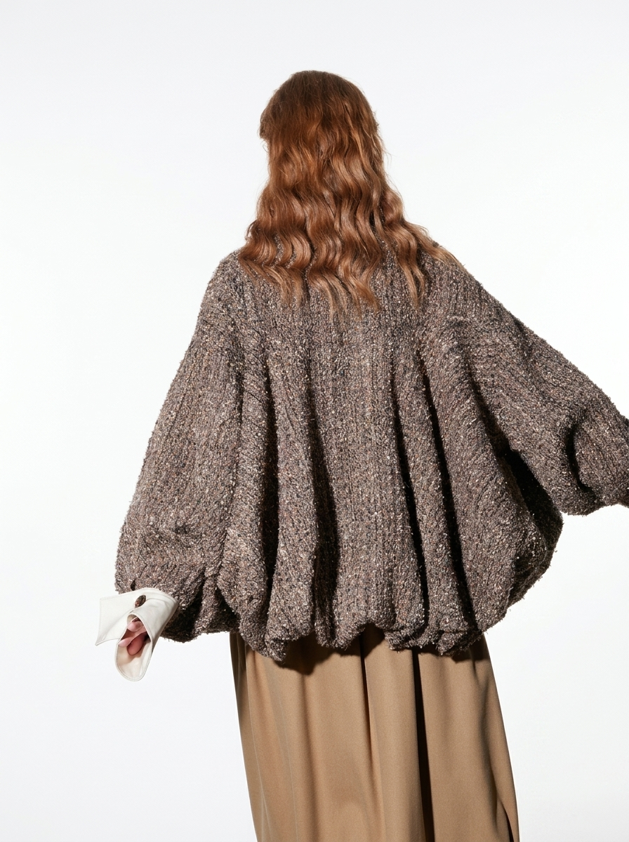 Premium Brown Bouclé Jacket