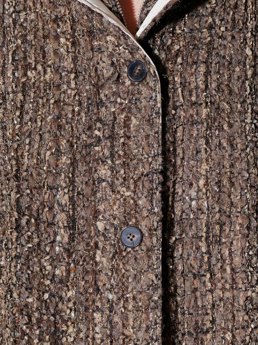 Premium Brown Bouclé Jacket