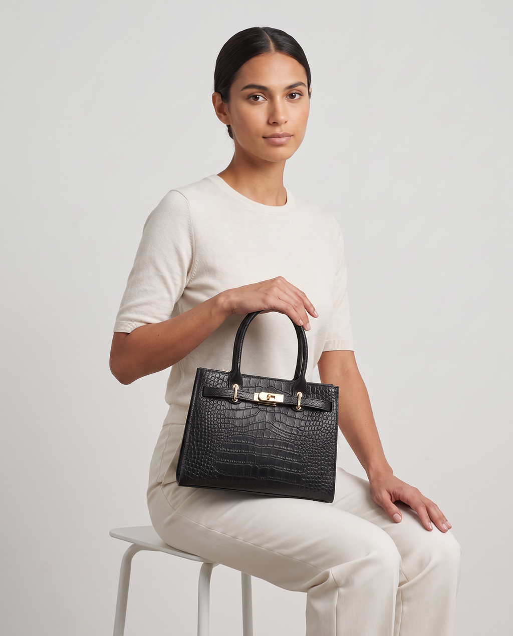 Brugman Bag — shown on a model