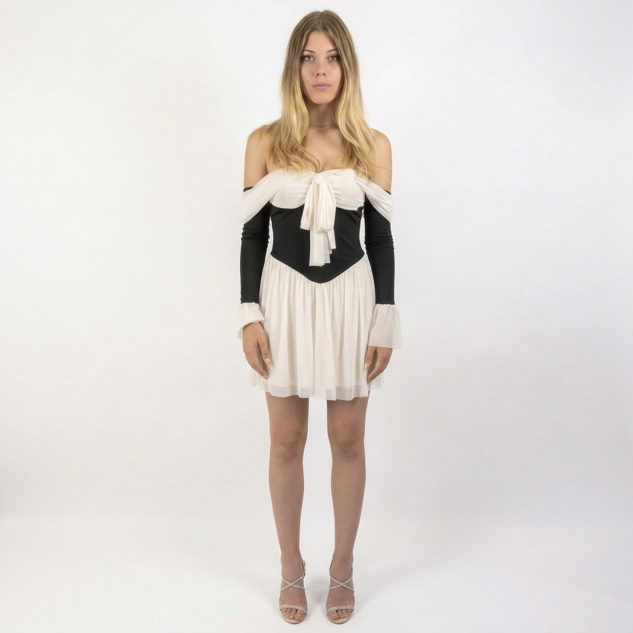 Vienna Waltz Tie-Front Dress