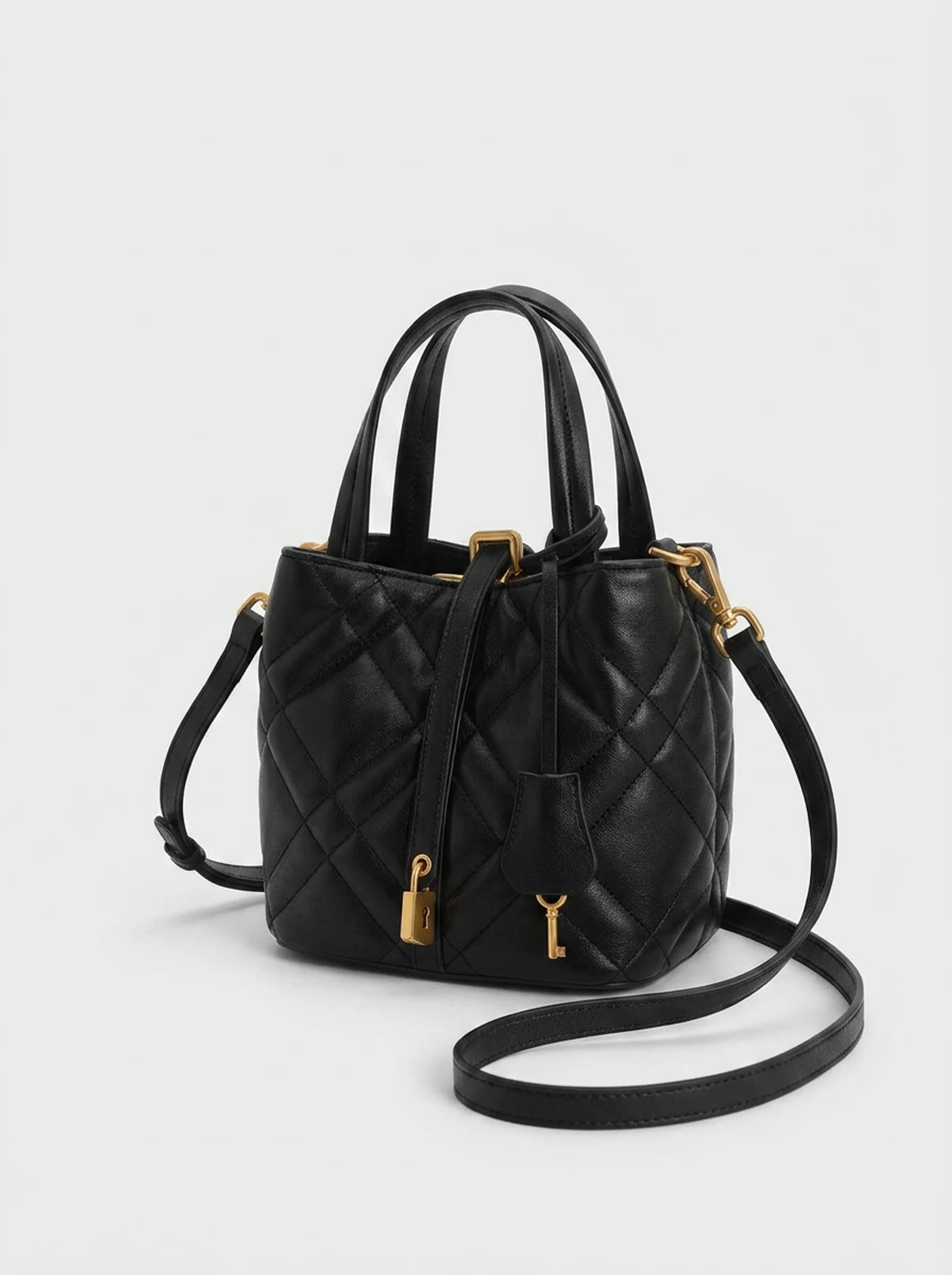 Quilted Basket Handbag
