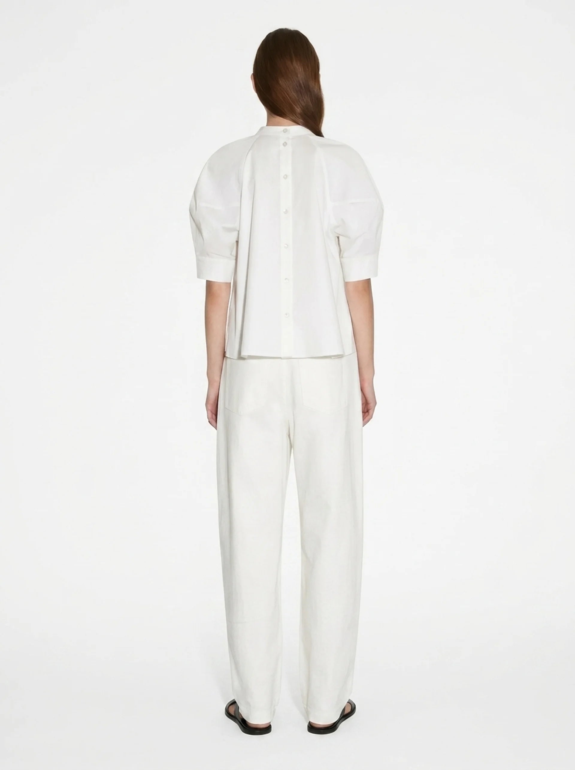 PUFF-SLEEVE SHIRT – OFF-WHITE