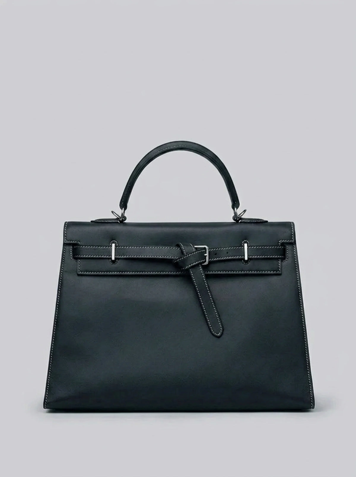 Marseille Top Handle Bag — closure and hardware detail