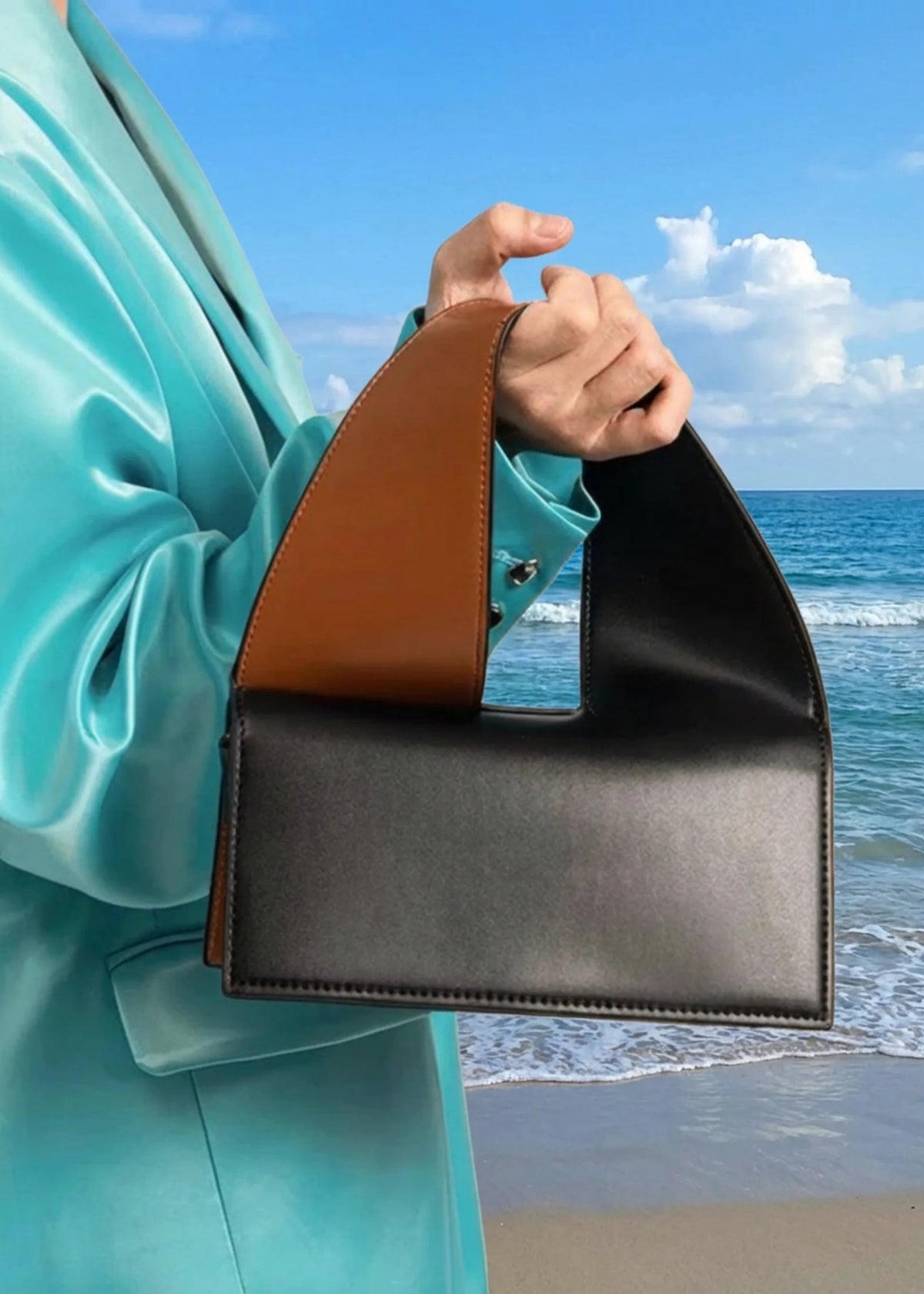 Kate Two Tone Handle Bag — alternate angle