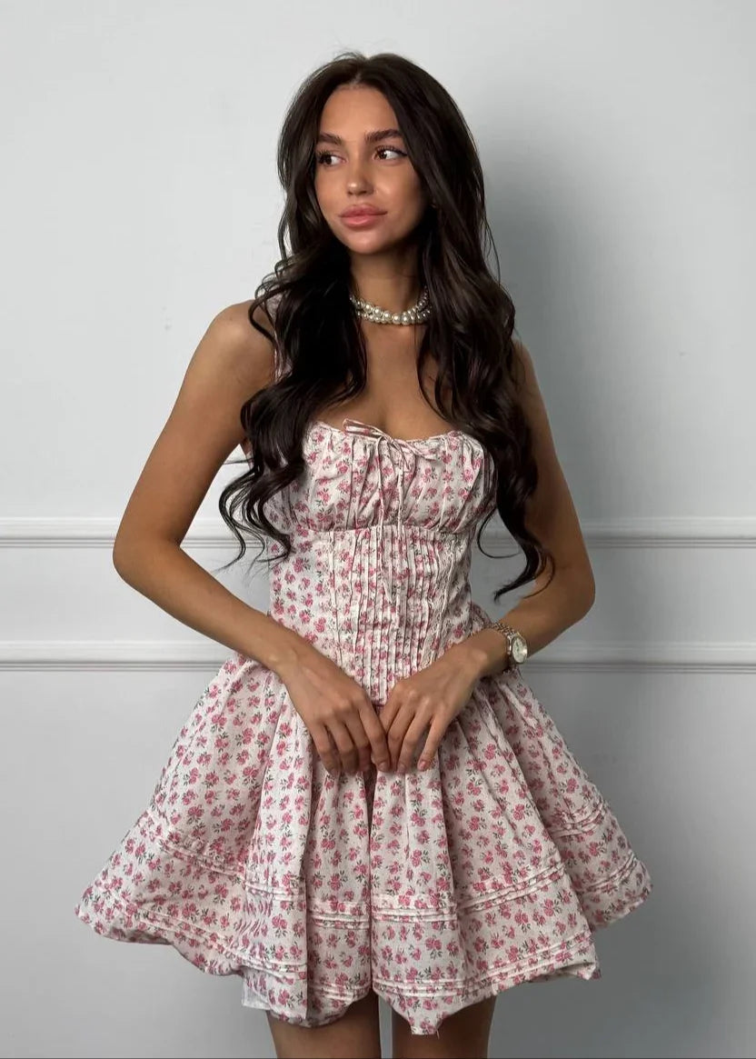 Flora Corset Mini Dress