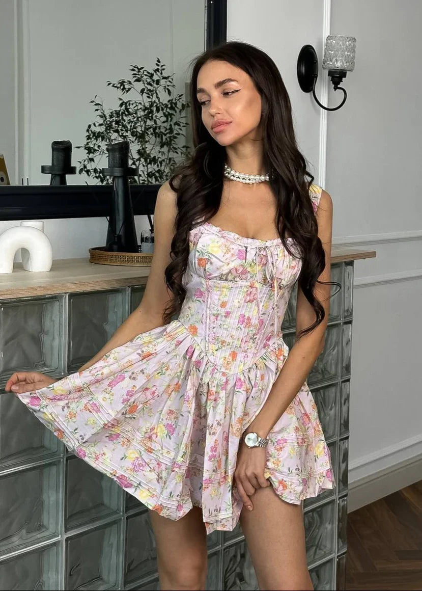 Flora Corset Mini Dress