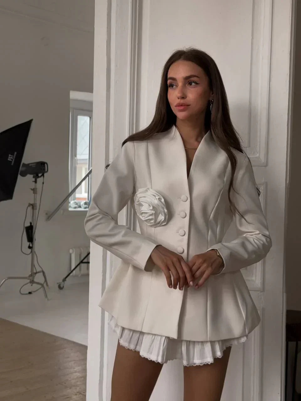 Satin Flower Jacket