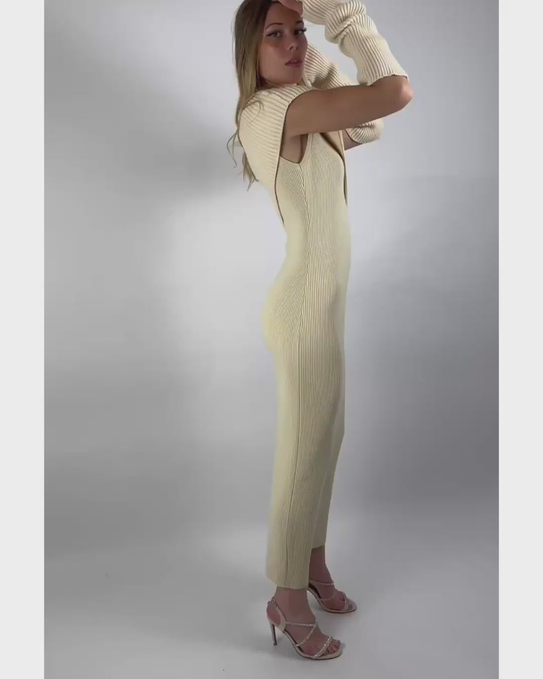 Sélène Asymmetric Knit Dress